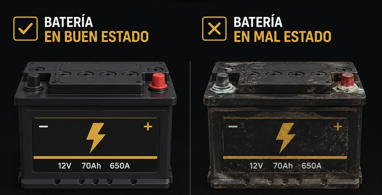 baterias comparacion de baterias buen estado y mal estado
