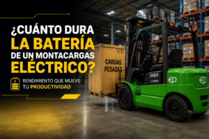 Cuanto le dura la bateria a un montacargas por tagar maquinaria equipo EFL352B3