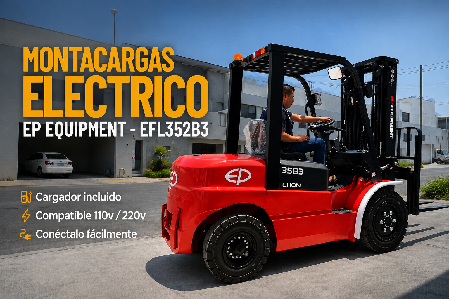 Montacargas con cargador incluido 3.5